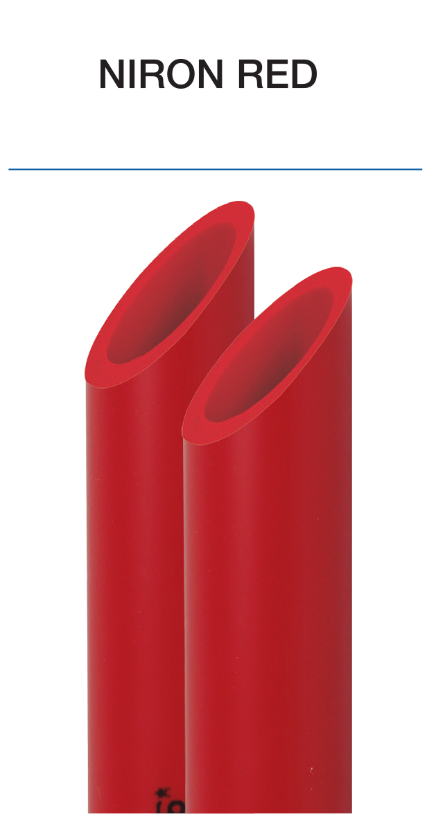 Tubería PP-R para redes de proteccion contra incendios NIRON Red