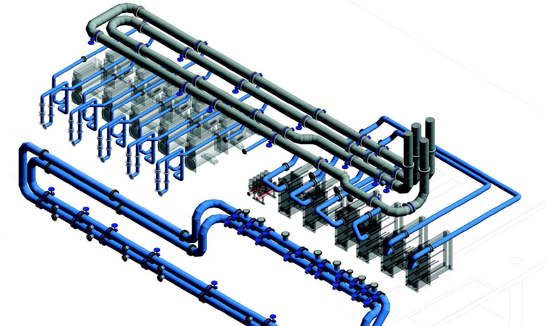 BIM design for data processing center installation BIM design for data processing center installation